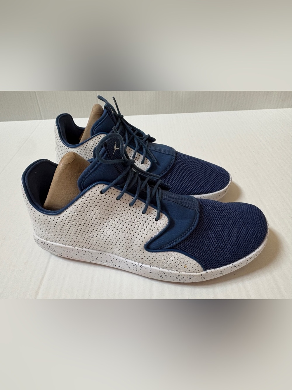 Jordan Men's Navy and White Athletic Sneakers
